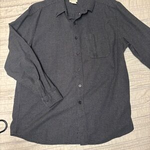 LL Bean Black Button Down Shirt